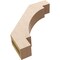 Ekena Millwork 3-inch W x 14-inch D x 14-inch H Merced Rough Cedar Woodgrain TimberThane Knee Brace, Primed BRCUR03X14X14MRCRCPR - alternate 4